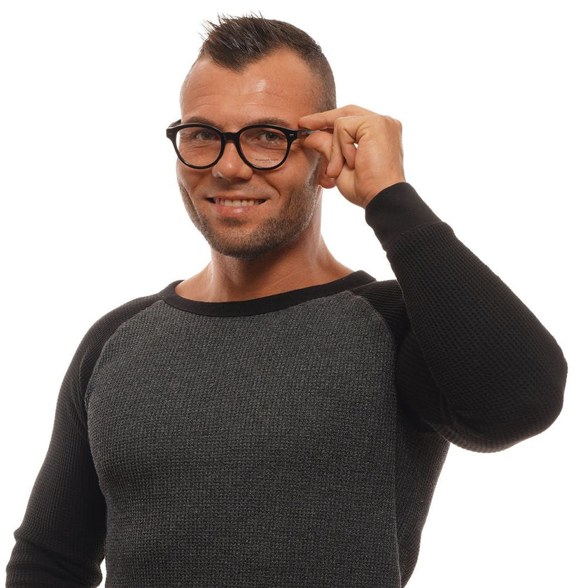 Ermenegildo Zegna Black Plastic Glasses (Frames) Ermenegildo Zegna