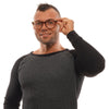 Ermenegildo Zegna Brown Men Glasses Frame Ermenegildo Zegna