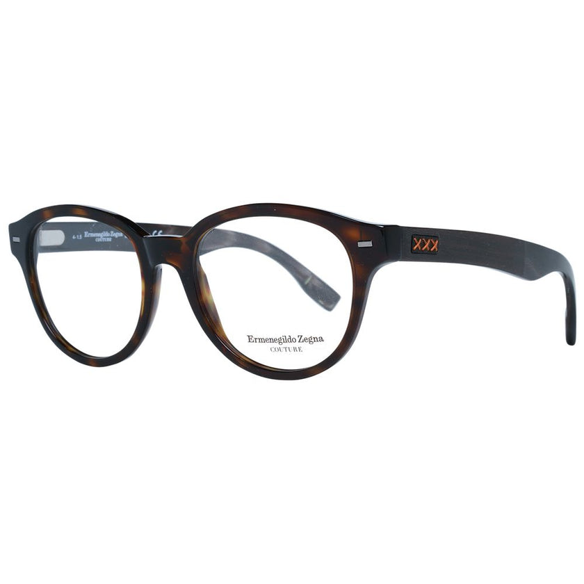 Ermenegildo Zegna Brown Plastic Glasses (Frames) Ermenegildo Zegna