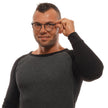 Ermenegildo Zegna Gray Men Glasses Frame Ermenegildo Zegna
