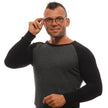 Ermenegildo Zegna Gray Men Glasses Frame Ermenegildo Zegna