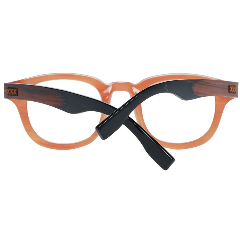 Ermenegildo Zegna Brown Plastic Glasses (Frames) Ermenegildo Zegna