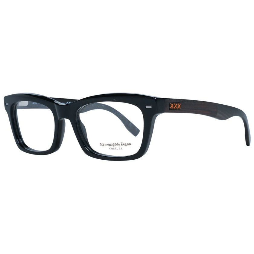 Ermenegildo Zegna Black Plastic Glasses (Frames) Ermenegildo Zegna
