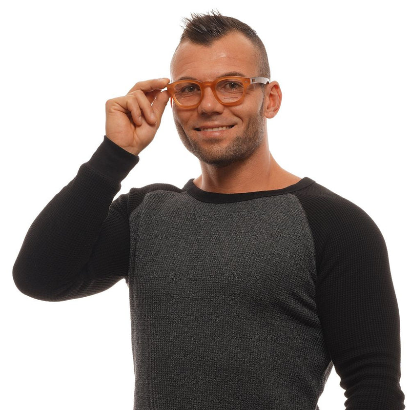 Ermenegildo Zegna Brown Plastic Glasses (Frames) Ermenegildo Zegna