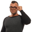 Ermenegildo Zegna Black Men Glasses Frame Ermenegildo Zegna