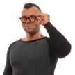 Ermenegildo Zegna Brown Men Glasses Frame Ermenegildo Zegna
