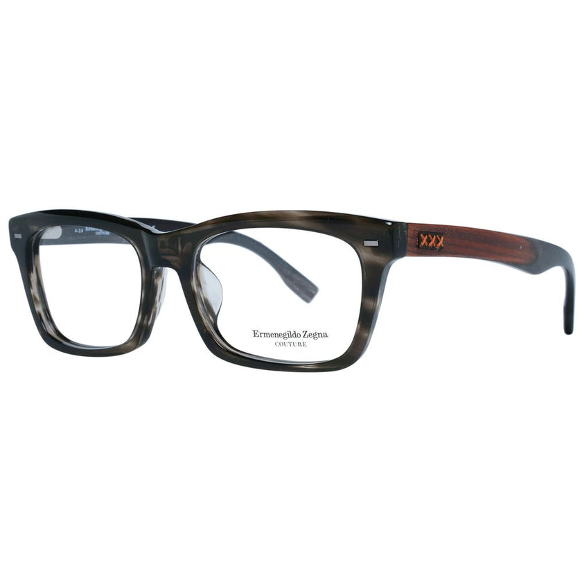 Ermenegildo Zegna Gray Acetate, Wood & Horn Glasses (Frames) Ermenegildo Zegna
