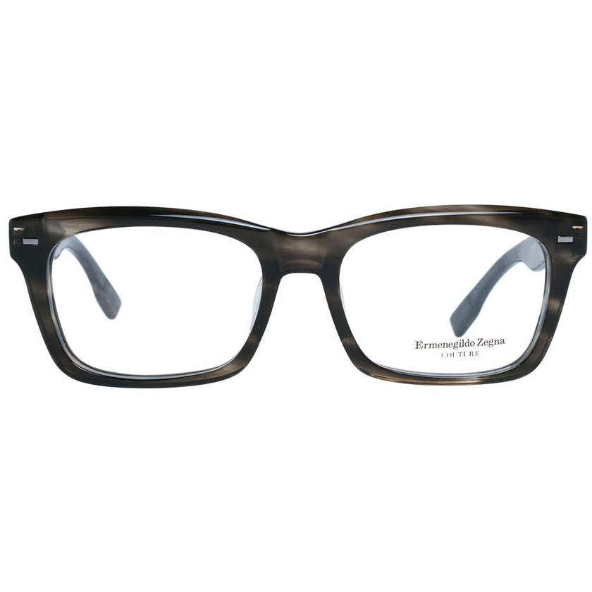 Ermenegildo Zegna Gray Acetate, Wood & Horn Glasses (Frames) Ermenegildo Zegna