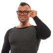 Ermenegildo Zegna Gray Men Glasses Frame Ermenegildo Zegna