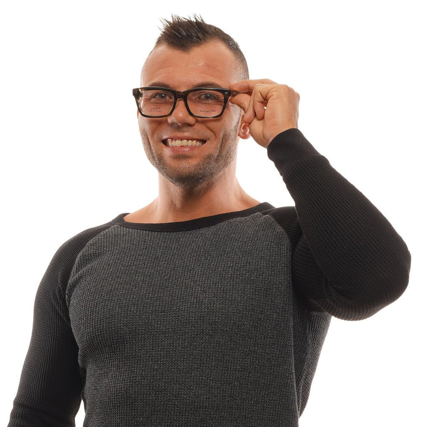 Ermenegildo Zegna Gray Acetate, Wood & Horn Glasses (Frames) Ermenegildo Zegna