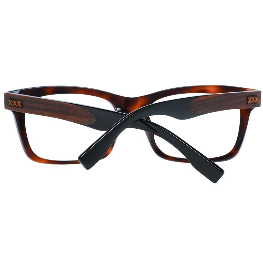 Ermenegildo Zegna Brown Acetate, Wood & Horn Glasses (Frames) Ermenegildo Zegna