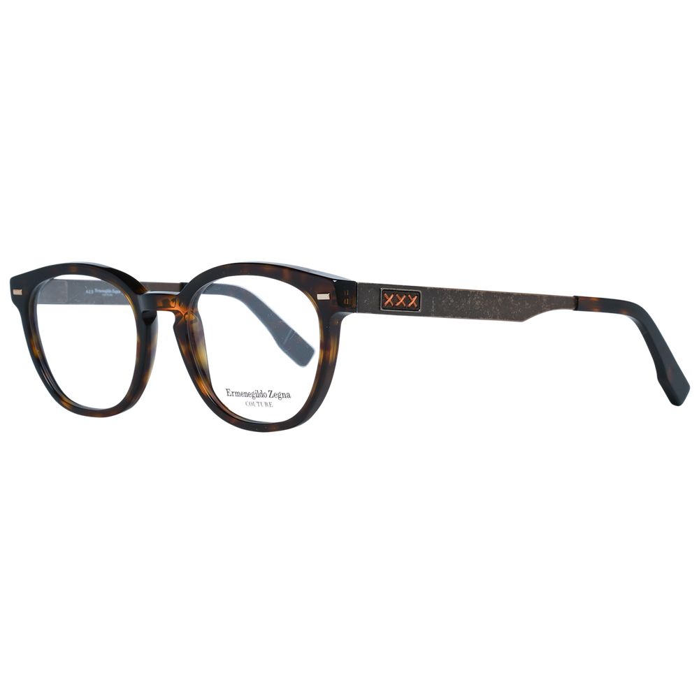 Ermenegildo Zegna Brown Men Glasses Frame Ermenegildo Zegna