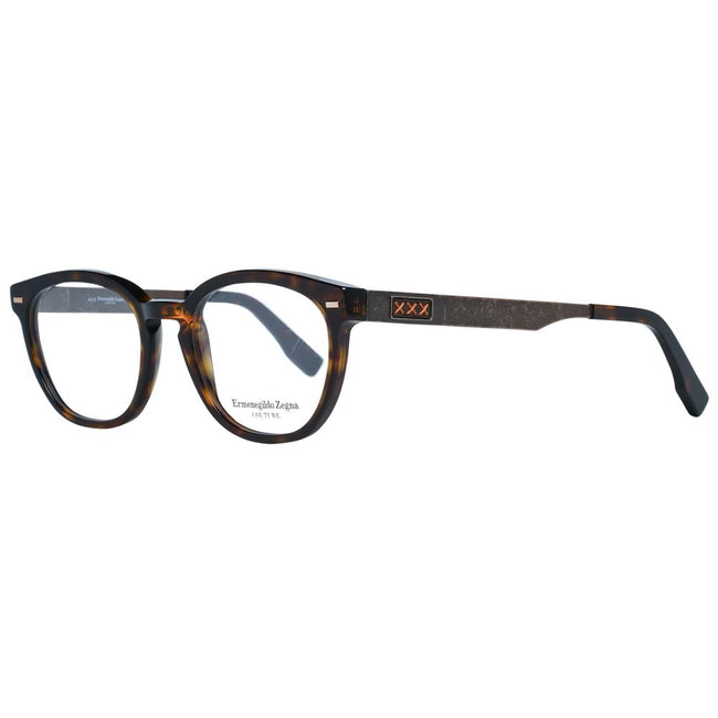Ermenegildo Zegna Brown Men Glasses Frame Ermenegildo Zegna