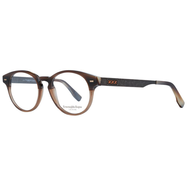 Ermenegildo Zegna Brown Men Glasses Frame Ermenegildo Zegna