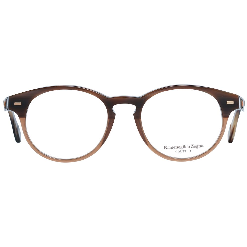 Ermenegildo Zegna Brown Men Glasses Frame Ermenegildo Zegna