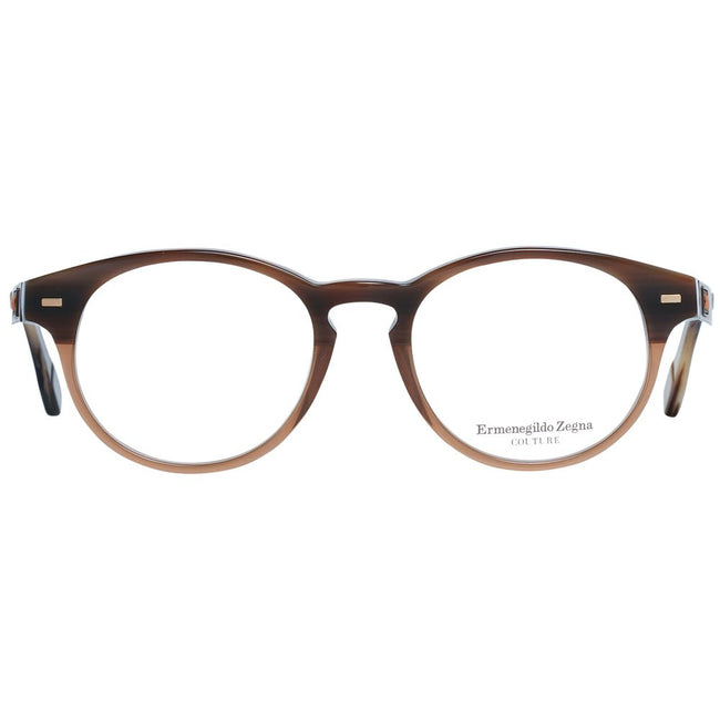 Ermenegildo Zegna Brown Men Glasses Frame Ermenegildo Zegna