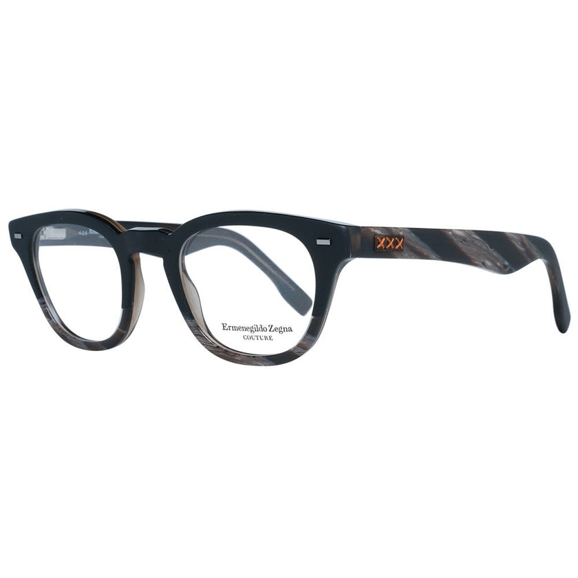 Ermenegildo Zegna Black Plastic Glasses (Frames) Ermenegildo Zegna