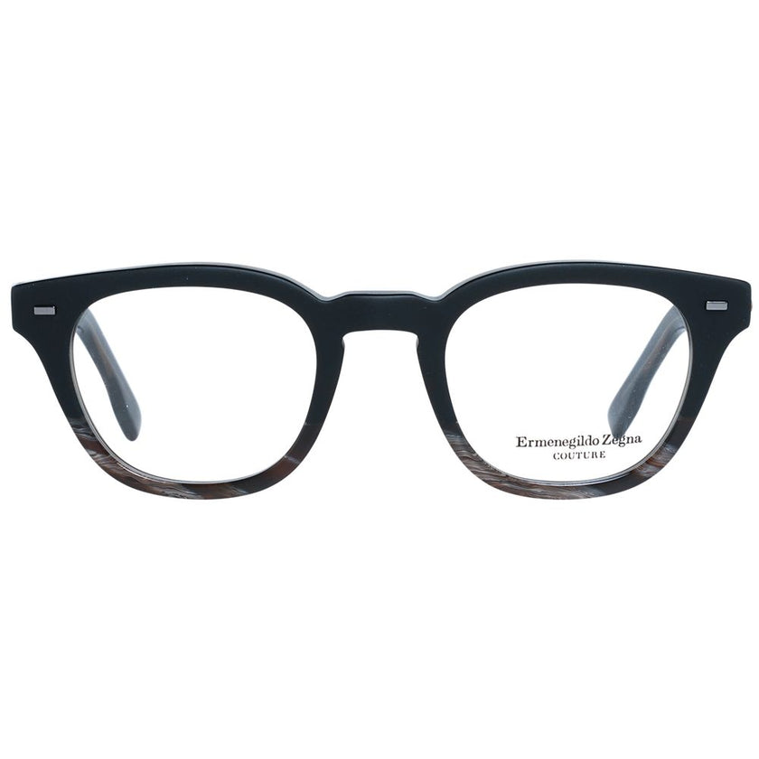 Ermenegildo Zegna Black Plastic Glasses (Frames) Ermenegildo Zegna