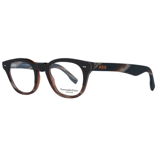 Ermenegildo Zegna Brown Men Glasses Frame Ermenegildo Zegna