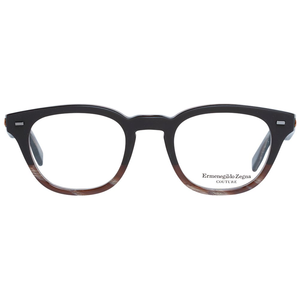 Ermenegildo Zegna Brown Men Glasses Frame Ermenegildo Zegna