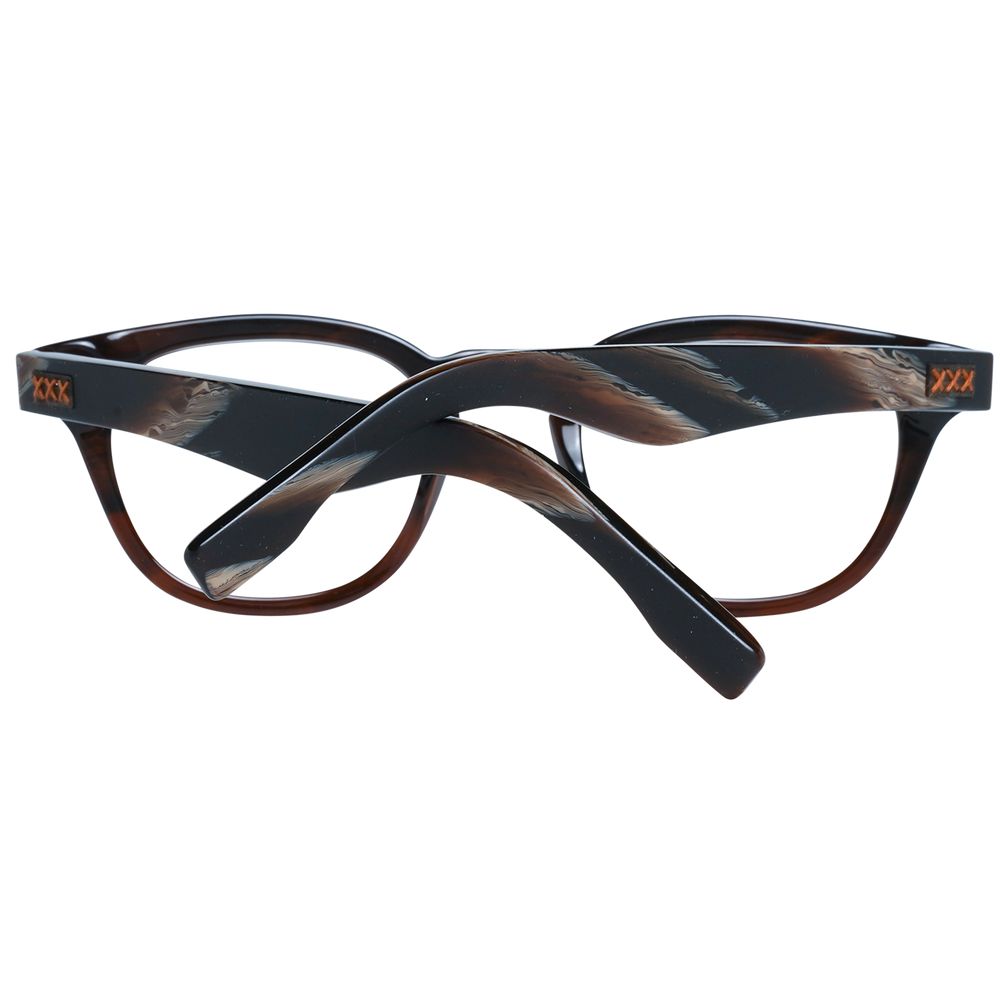 Ermenegildo Zegna Brown Men Glasses Frame Ermenegildo Zegna