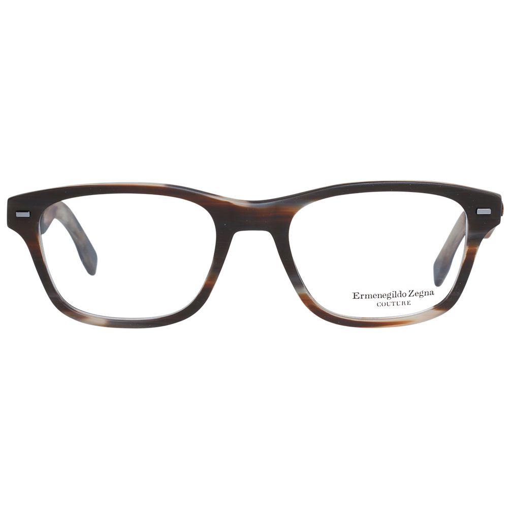 Ermenegildo Zegna Brown Men Glasses Frame Ermenegildo Zegna