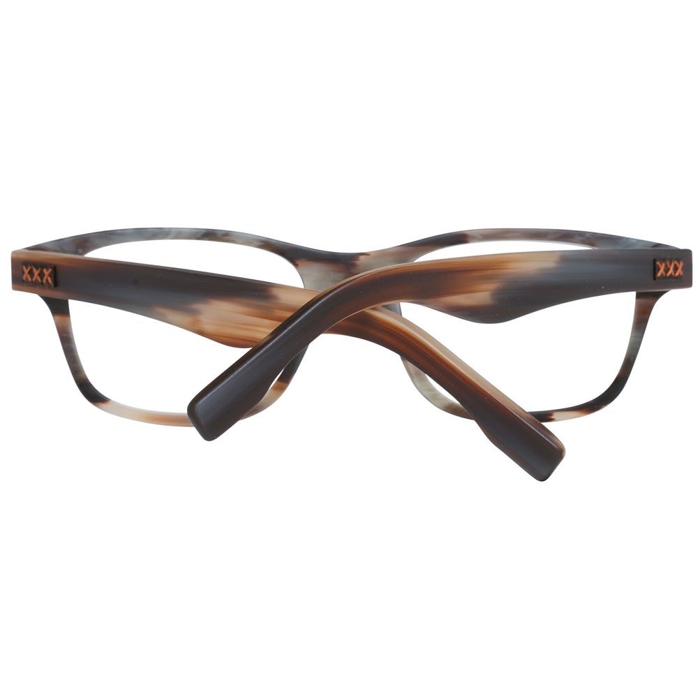 Ermenegildo Zegna Brown Men Glasses Frame Ermenegildo Zegna