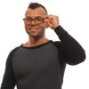 Ermenegildo Zegna Brown Men Glasses Frame Ermenegildo Zegna