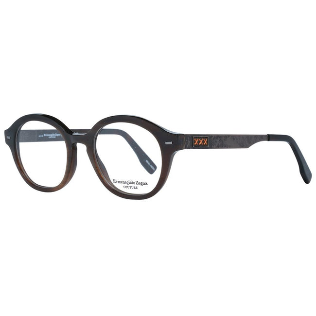 Ermenegildo Zegna Brown Men Glasses Frame Ermenegildo Zegna