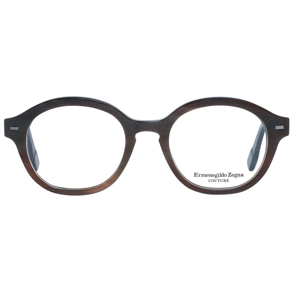 Ermenegildo Zegna Brown Men Glasses Frame Ermenegildo Zegna