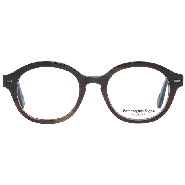 Ermenegildo Zegna Brown Men Glasses Frame Ermenegildo Zegna
