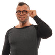 Ermenegildo Zegna Black Men Glasses Frame Ermenegildo Zegna