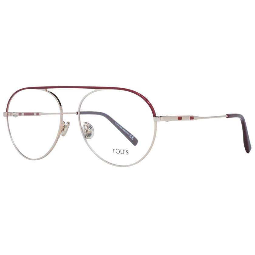 Tod's Red Metal Glasses (Frames) Tod's