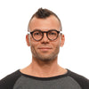 Bally Brown Men Glasses Frame Bally