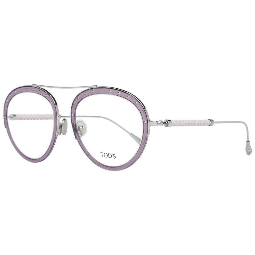Tod's Purple Metal & Leather Glasses (Frames) Tod's