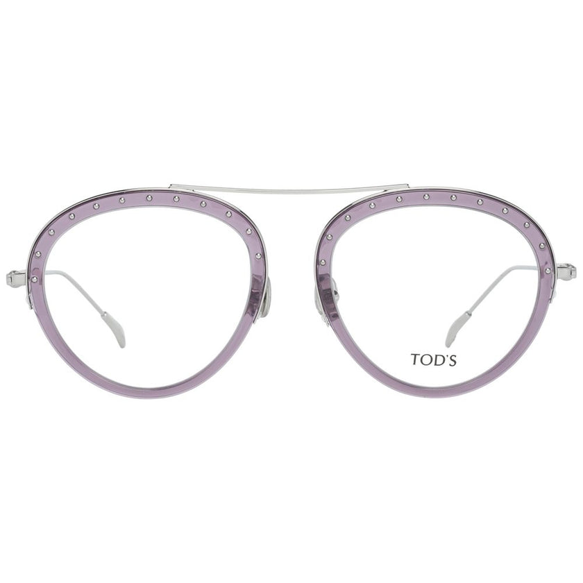 Tod's Purple Metal & Leather Glasses (Frames) Tod's