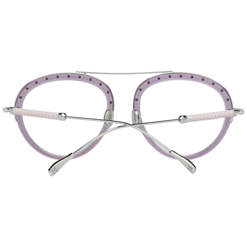 Tod's Purple Metal & Leather Glasses (Frames) Tod's