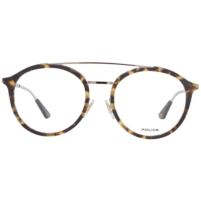 Police Brown Men Glasses Frame Police