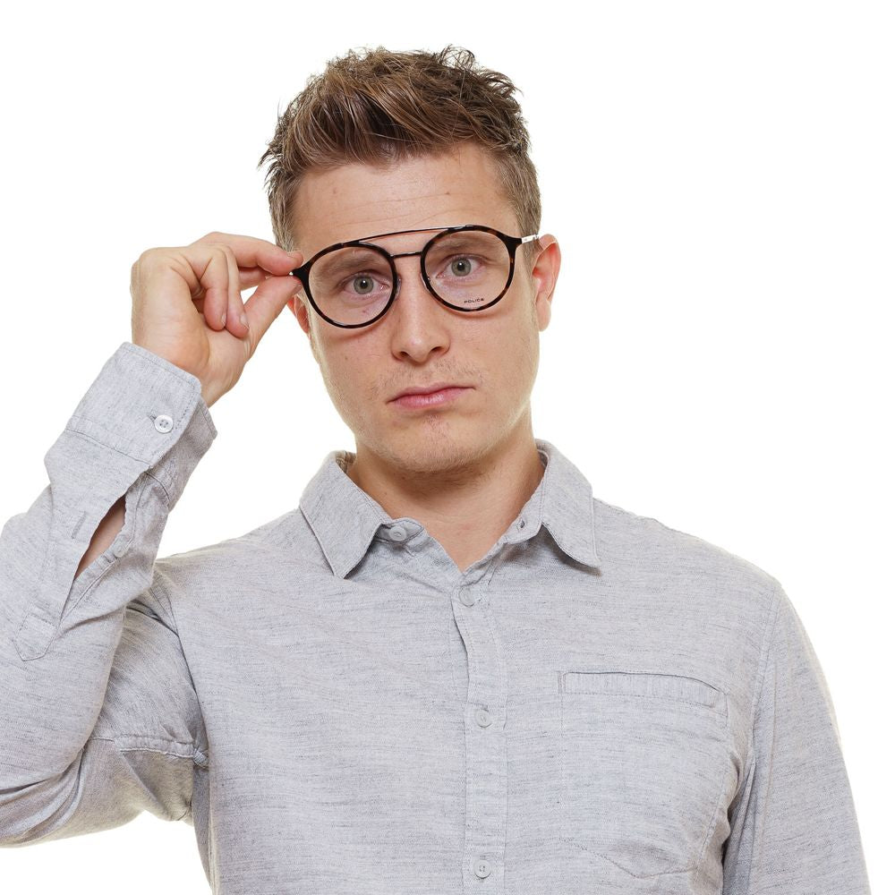 Police Brown Men Glasses Frame Police