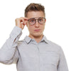 Police Gray Men Glasses Frame Police