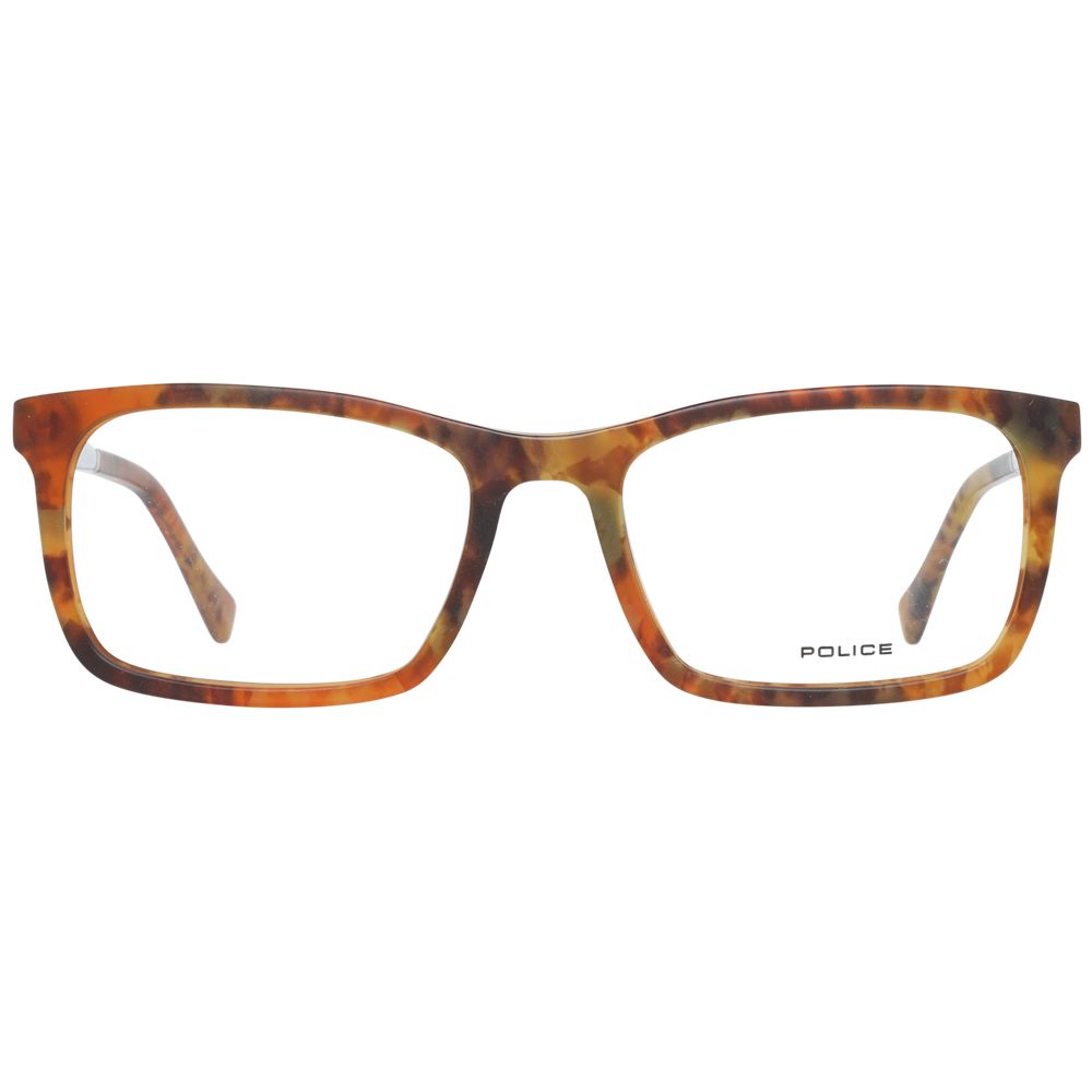 Police Brown Men Glasses Frame Police