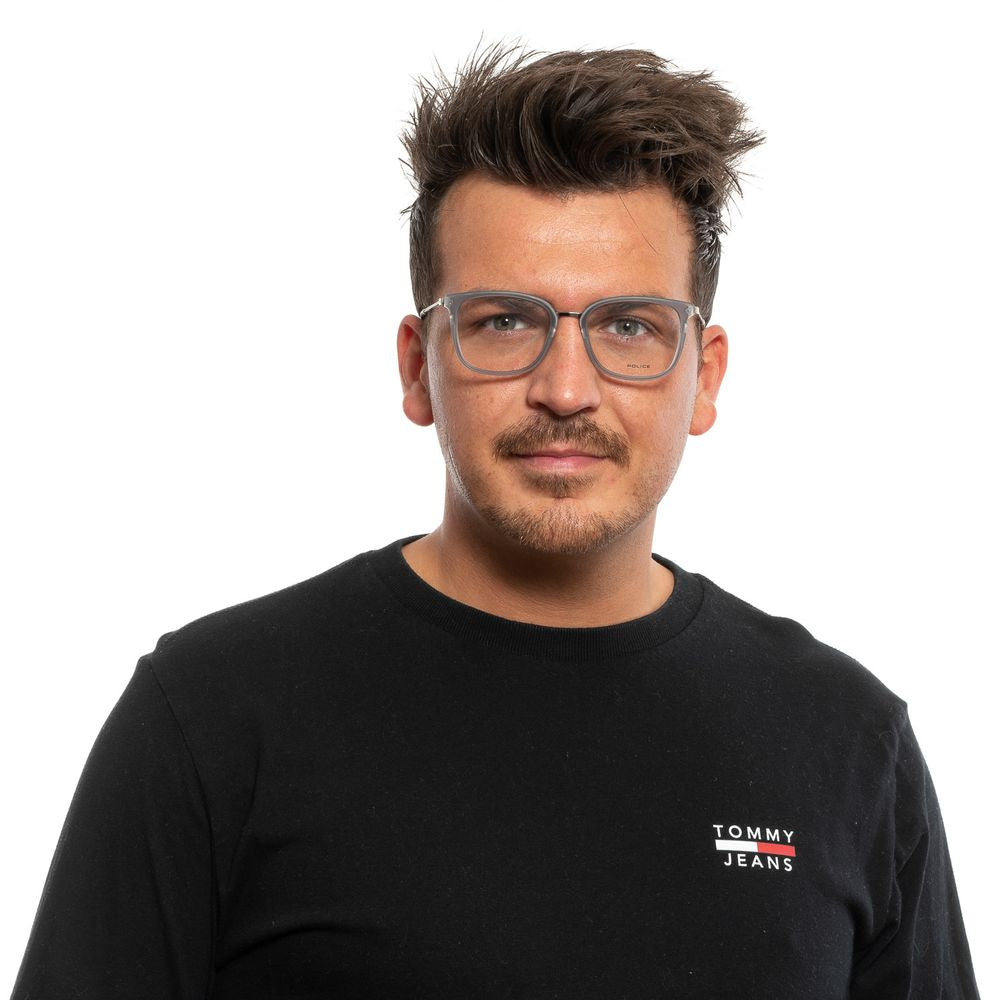 Police Gray Men Glasses Frame Police