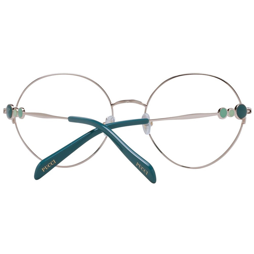 Emilio Pucci Rose Gold Metal Glasses (Frames) Emilio Pucci