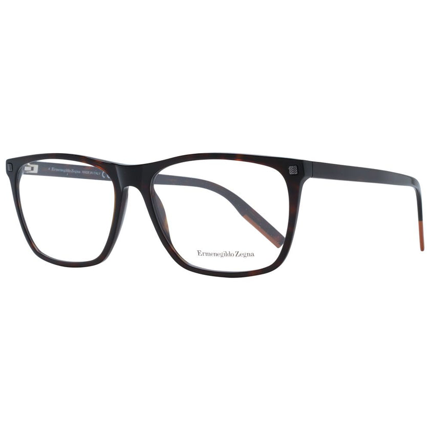 Ermenegildo Zegna Brown Plastic Glasses (Frames) Ermenegildo Zegna