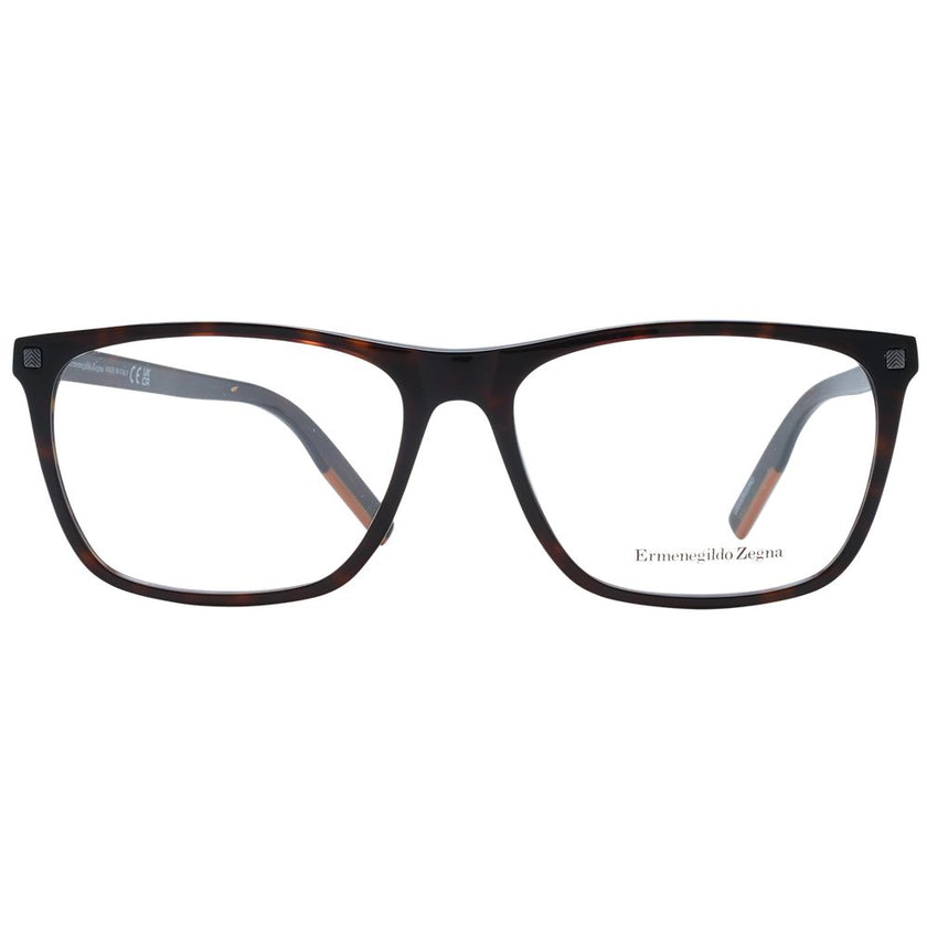 Ermenegildo Zegna Brown Plastic Glasses (Frames) Ermenegildo Zegna