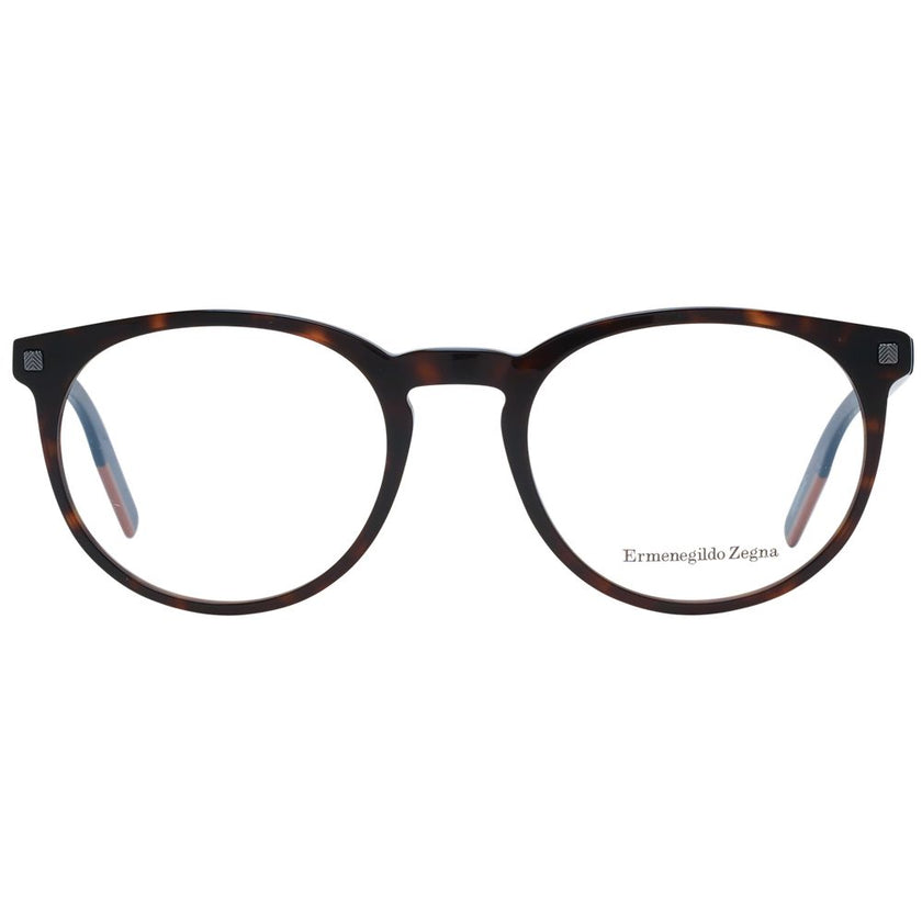 Ermenegildo Zegna Brown Plastic Glasses (Frames) Ermenegildo Zegna