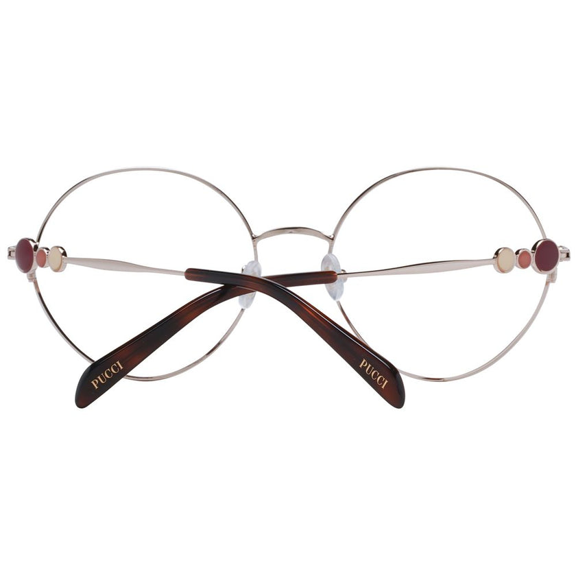 Emilio Pucci Red Metal Glasses (Frames) Emilio Pucci