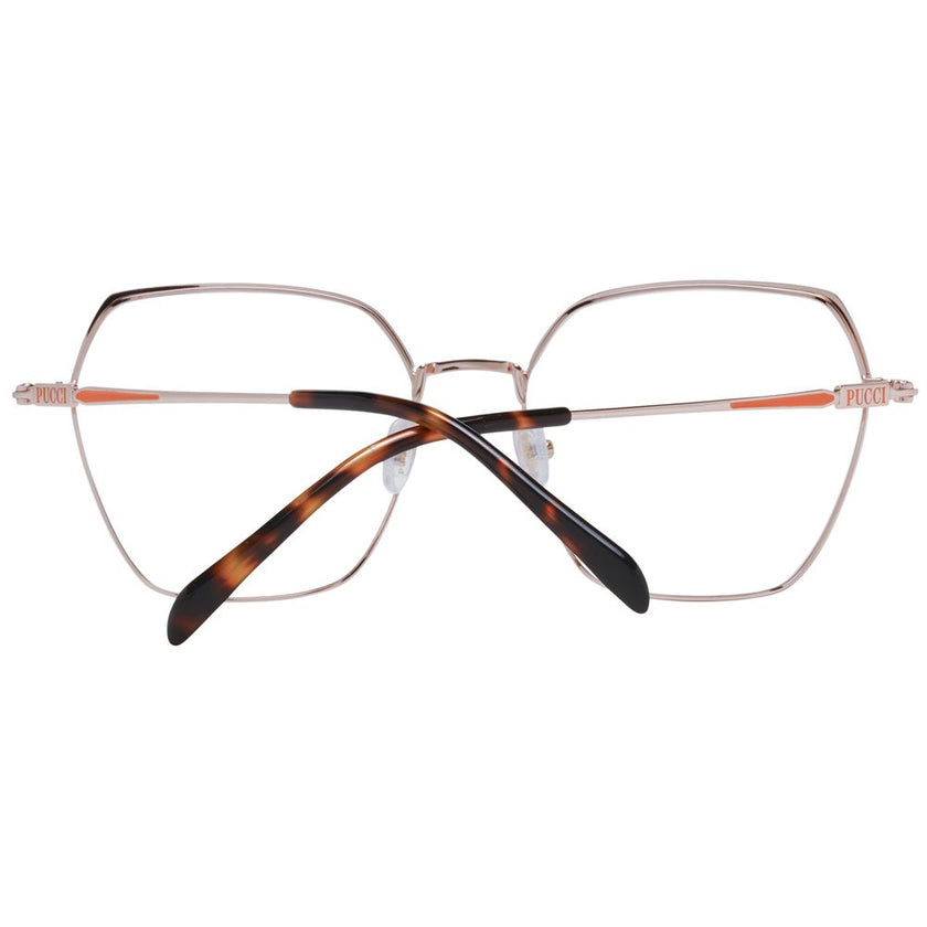 Emilio Pucci Rose Gold Metal Glasses (Frames) Emilio Pucci
