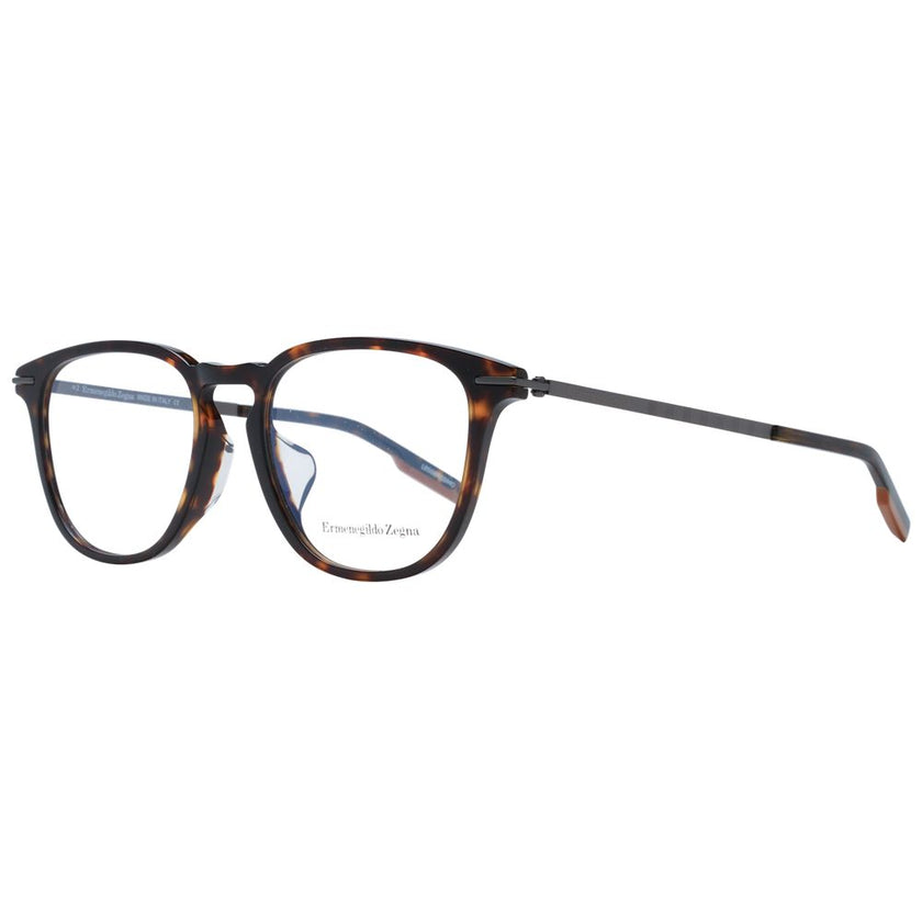 Ermenegildo Zegna Brown Plastic Glasses (Frames) Ermenegildo Zegna