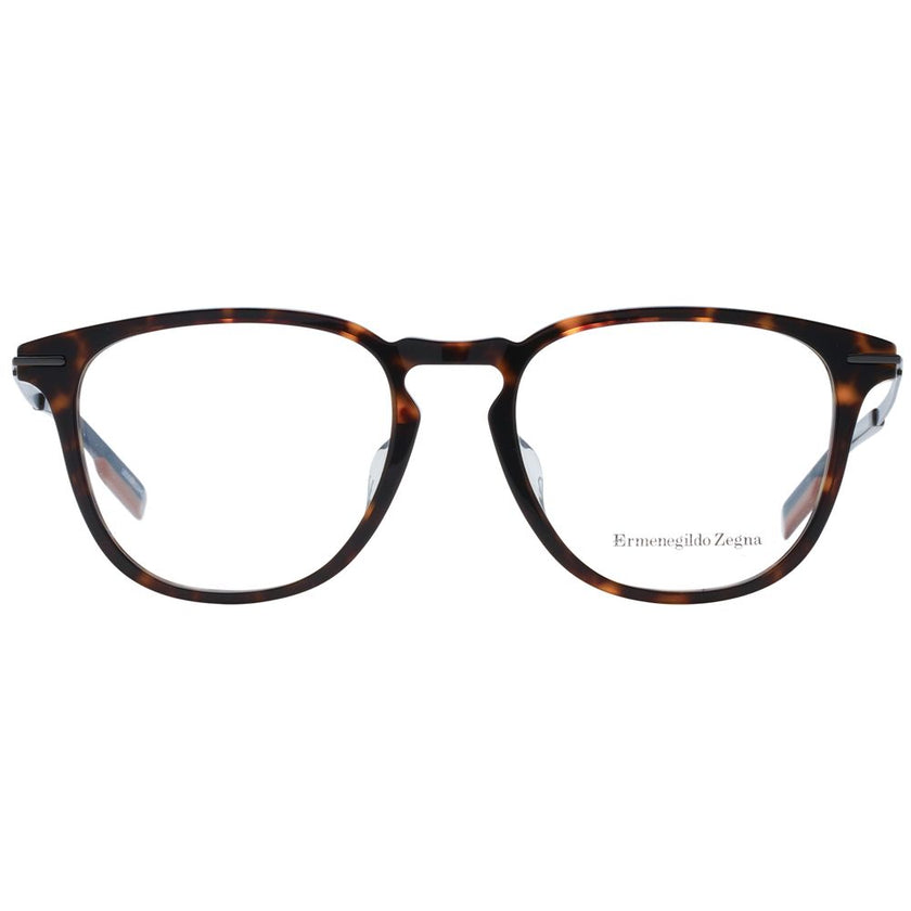 Ermenegildo Zegna Brown Plastic Glasses (Frames) Ermenegildo Zegna